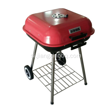 BBQ Charcoal Grill අඟල් 18 චතුරශ්‍රය